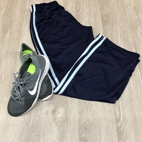 Pants - Track Pants Navy With White Stripe BB35